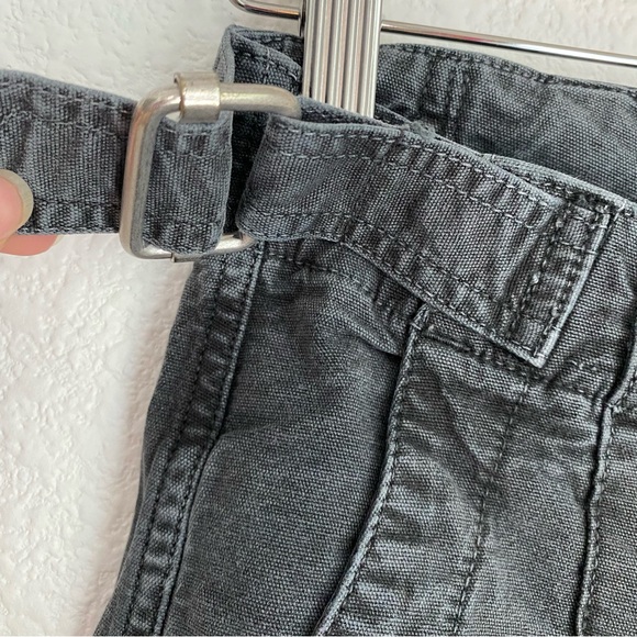 Anthropologie Canvas Paper Boy High Waist Pleated Cropped Gray Pants size 25 - Picture 5 of 7